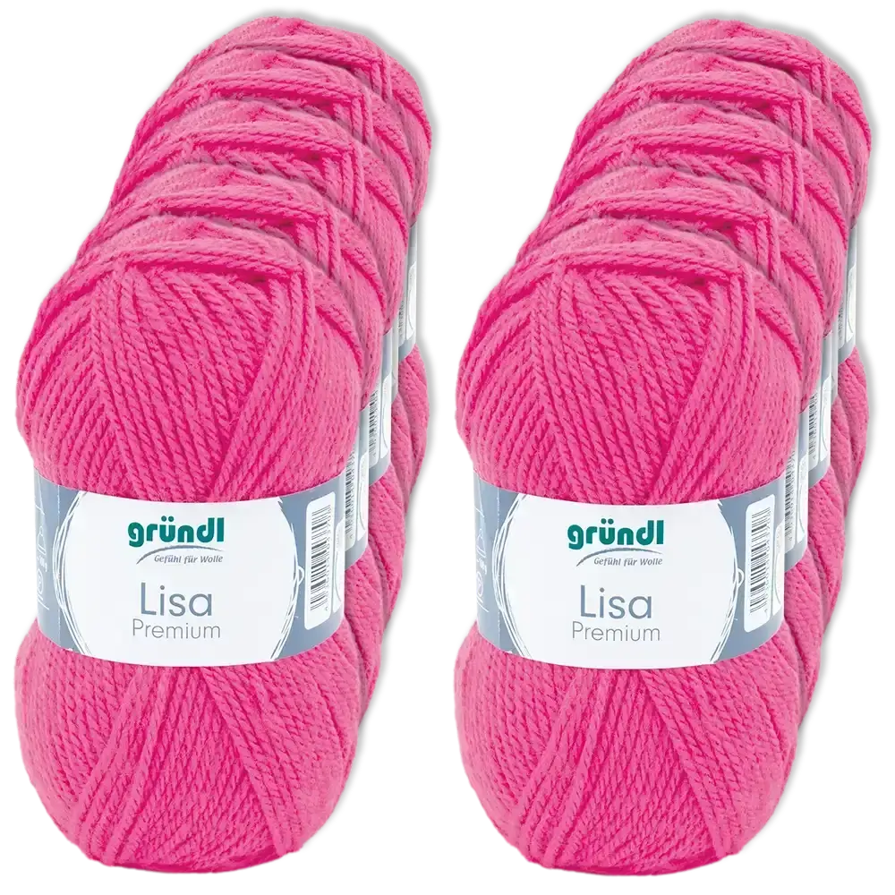 #Farbe_Gründl Lisa Premium Uni | 30 Neonpink