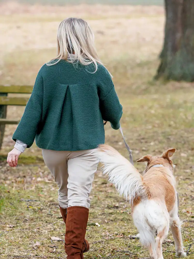 Trachtenjacke mit Rückenfalte (Strickset)