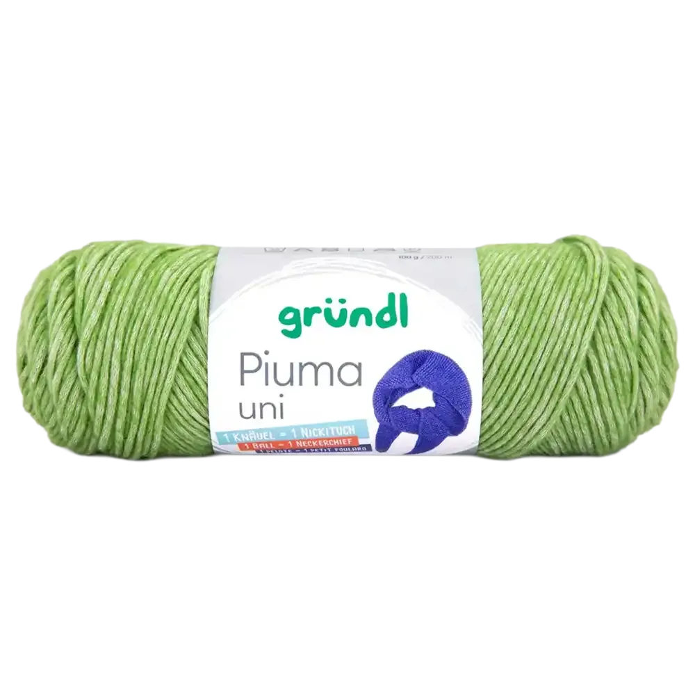 #Farbe_Gründl Piuma Uni | 07 Wiesengrün