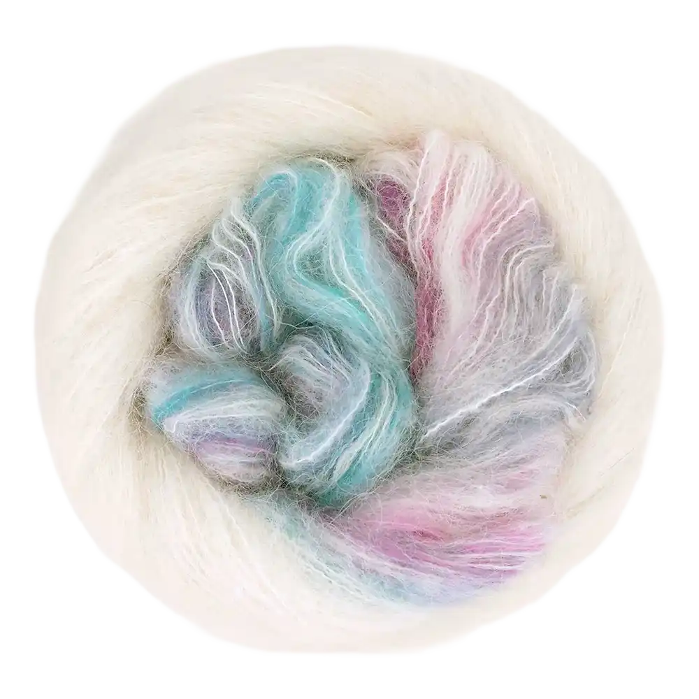 #Farbe_Gründl Wonder Sweater | 01 Creme-Himbeer-Seegrün
