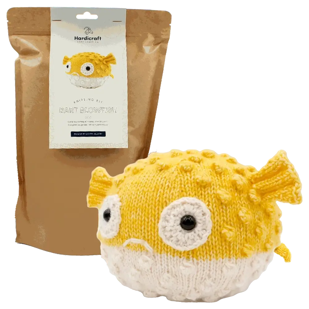 Amigurumi Kugelfisch Bart (Hardicraft Strickset)