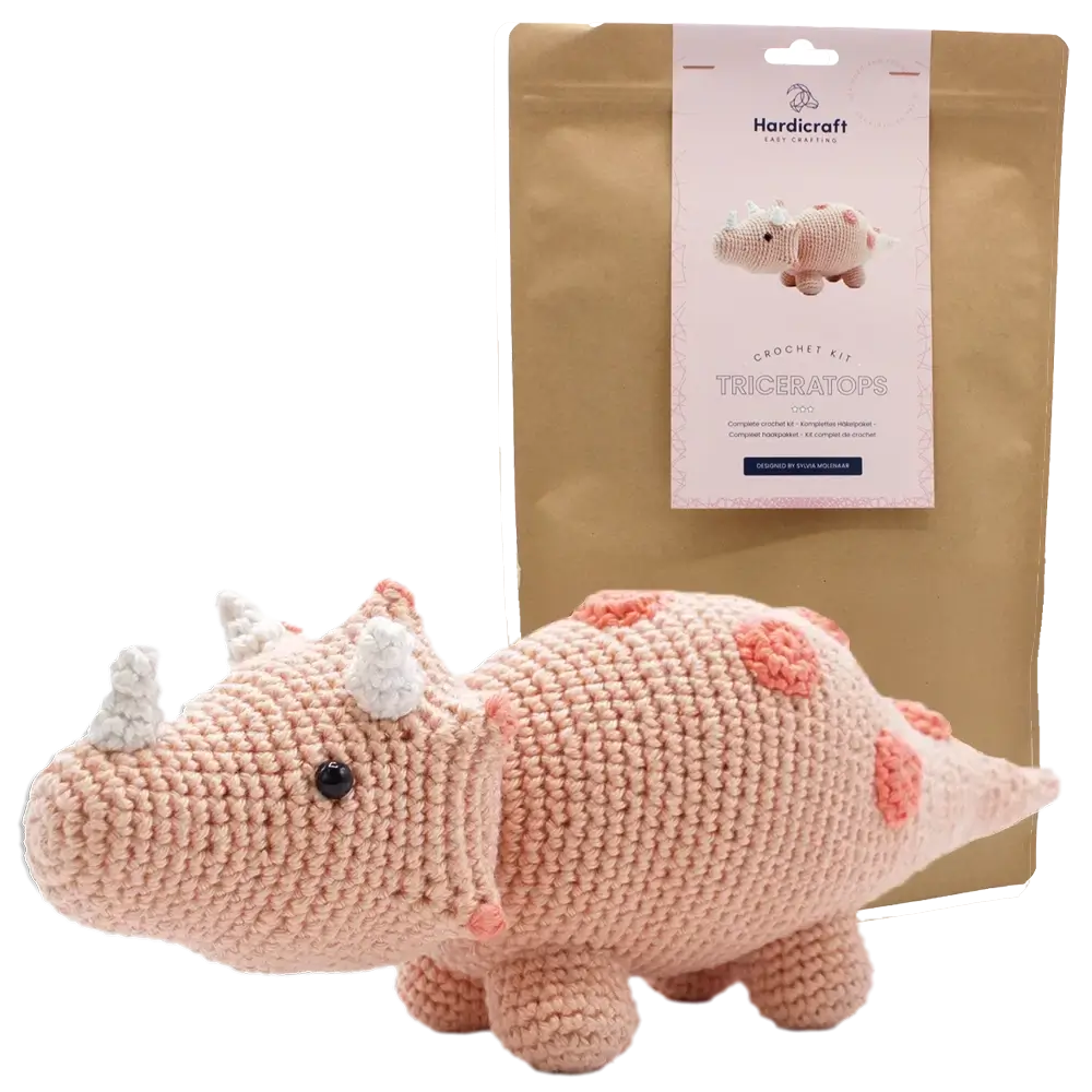 Amigurumi Triceratops (Hardicraft Häkelset)