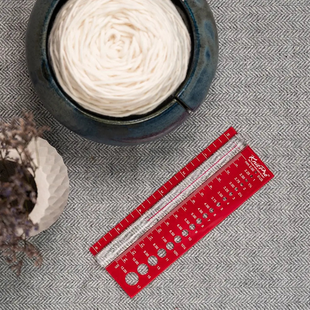 Knit Pro | Stricknadelmaß mit Lupe