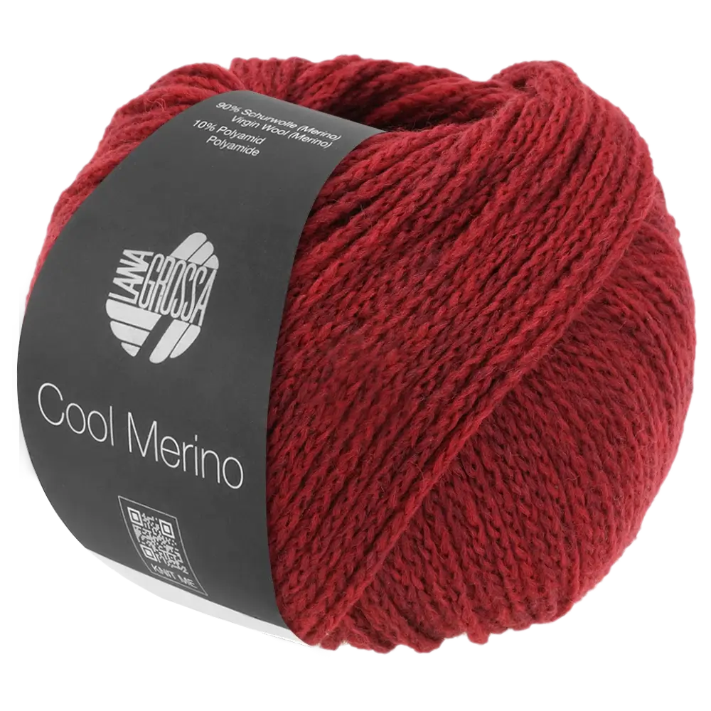 #Farbe_Lana Grossa Cool Merino Uni | 01 Dunkelrot