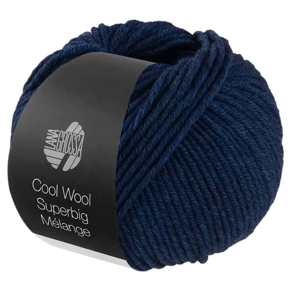 #Farbe_Lana Grossa Cool Wool Superbig Mélange | 225 Nachtblau meliert