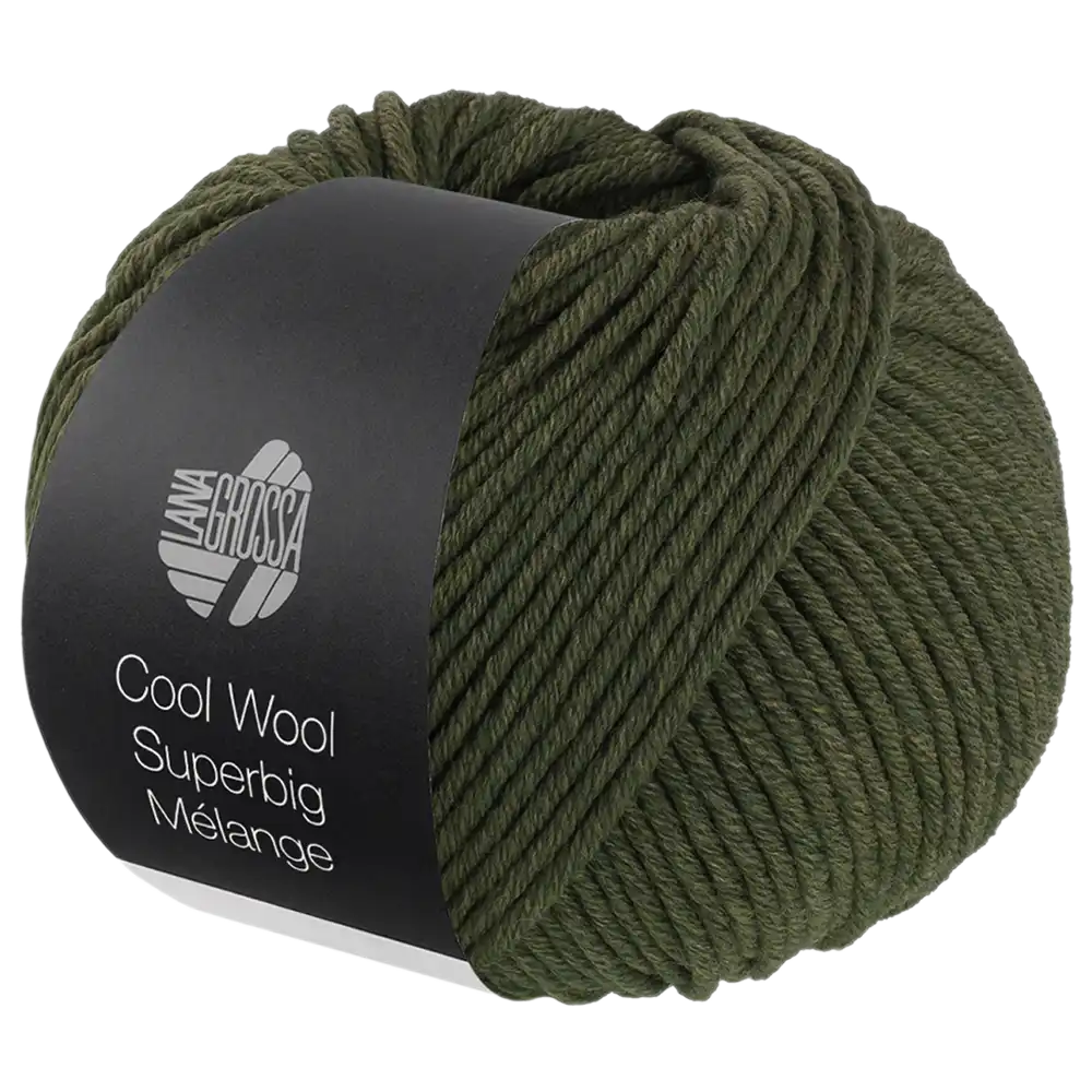 #Farbe_Lana Grossa Cool Wool Superbig Mélange | 228 Lodengrün meliert