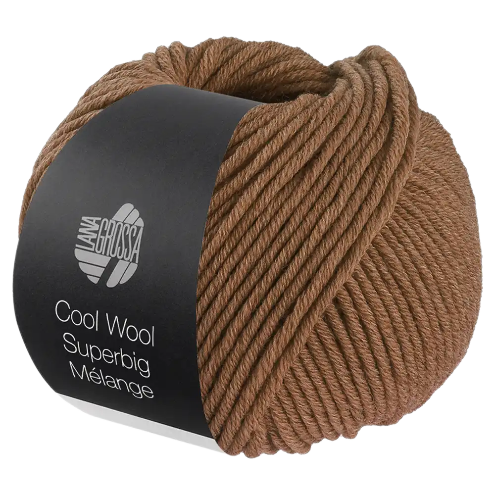 #Farbe_Lana Grossa Cool Wool Superbig Mélange | 229 Nougat meliert