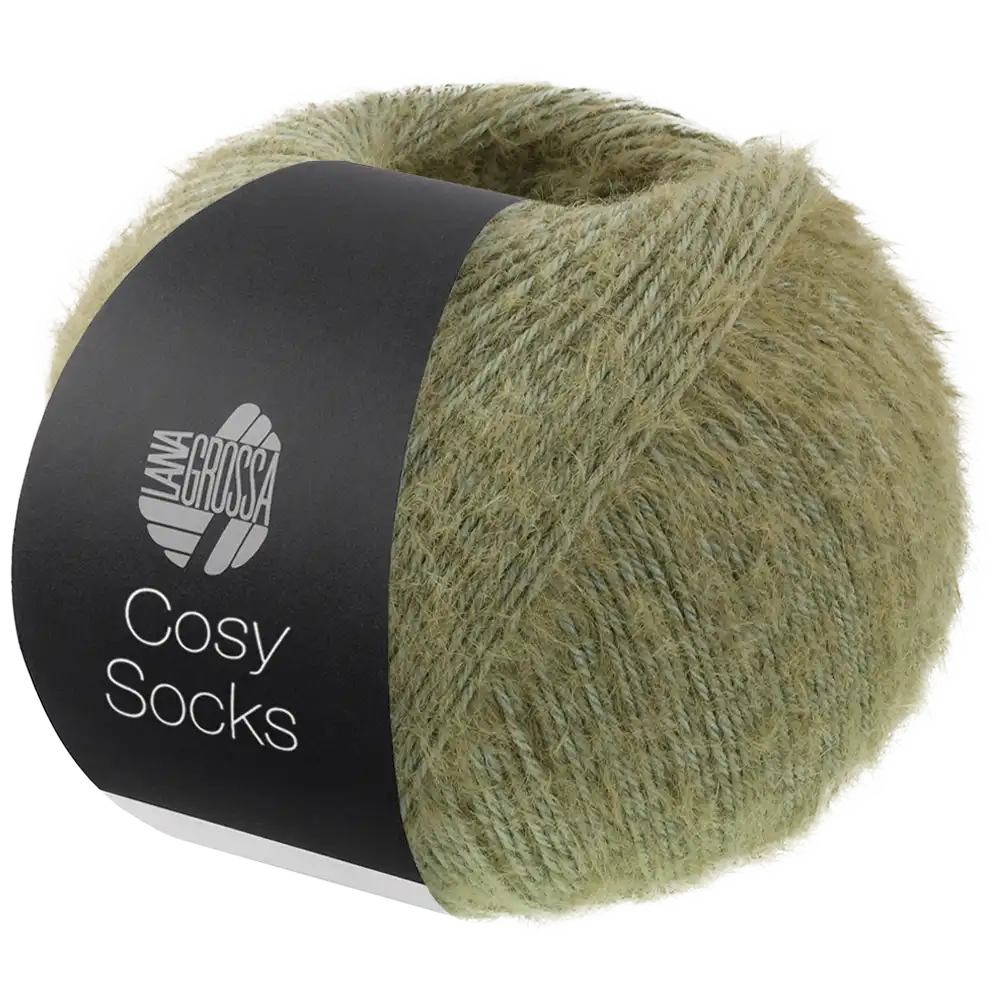 #Farbe_Lana Grossa Cosy Socks | 12 Graugrün