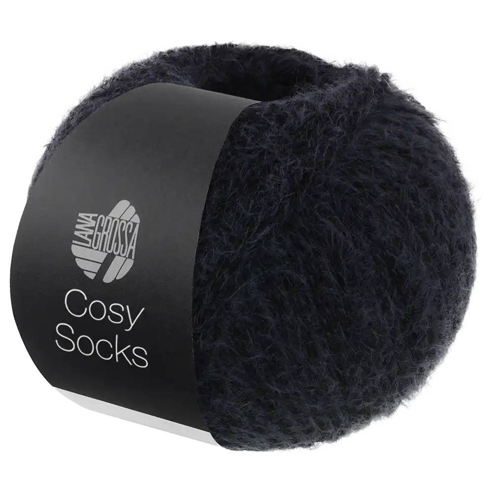 #Farbe_Lana Grossa Cosy Socks | 18 Schwarz