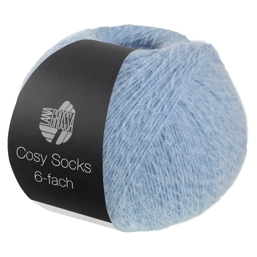 #Farbe_Lana Grossa Cosy Socks 6-fach | 1007 Hellblau