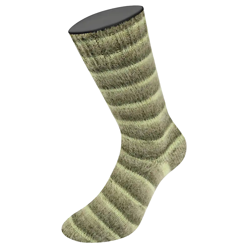 #Farbe_Lana Grossa Cosy Socks | 107 Hell-/Reseda-/Grau-/Moosgrün