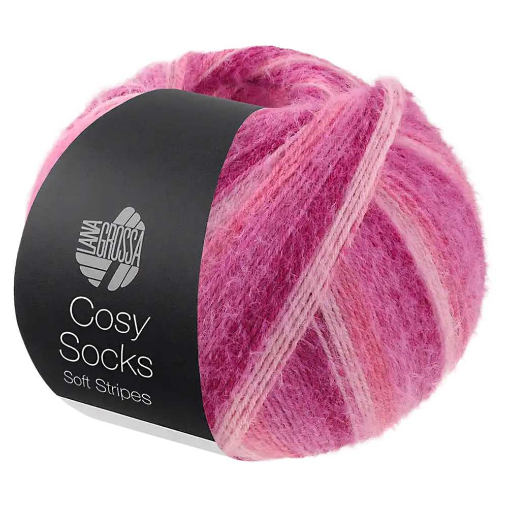 #Farbe_Lana Grossa Cosy Socks | 108 Rosa/Altrosa/Lachs/Erikarot