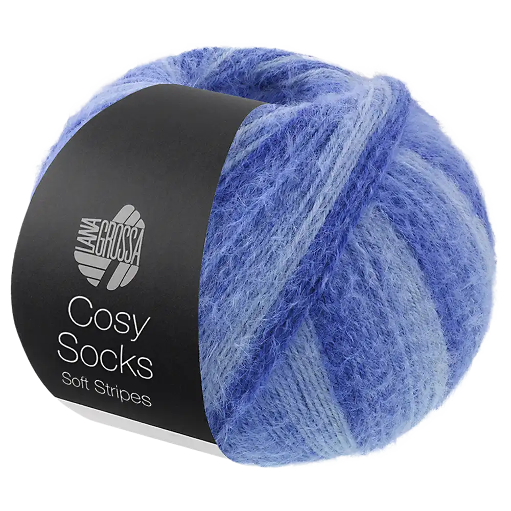 #Farbe_Lana Grossa Cosy Socks | 109 Hell-/Himmelblau/Blau/Marine