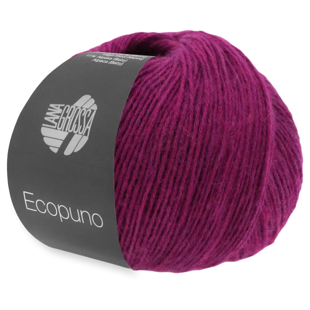 #Farbe_Lana Grossa Ecopuno | 22 Purpur