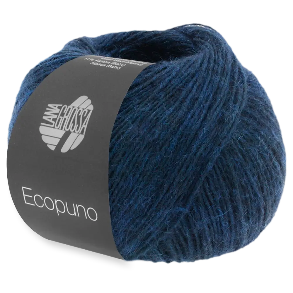 #Farbe_Lana Grossa Ecopuno | 43 Nachtblau