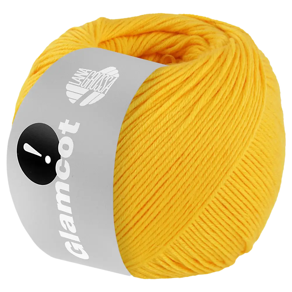 #Farbe_Lana Grossa Glamcot | 03 Gelb