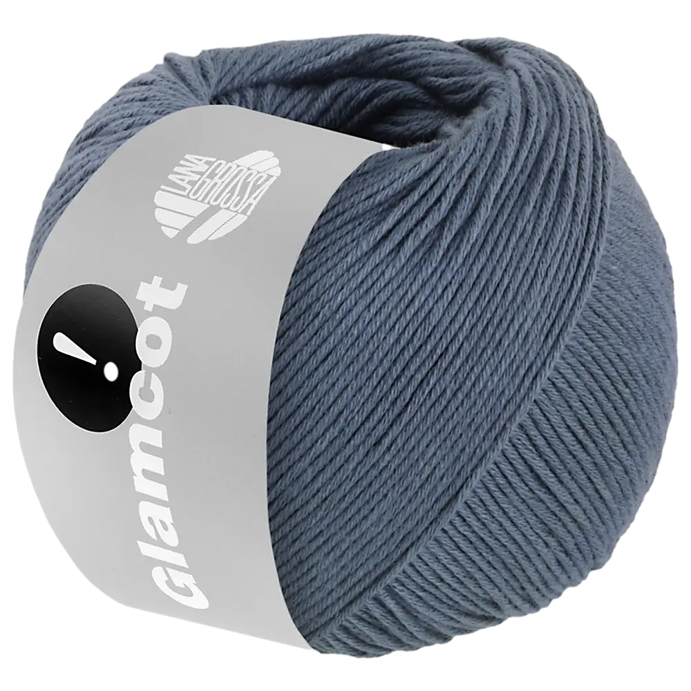 #Farbe_Lana Grossa Glamcot | 12 Taubenblau