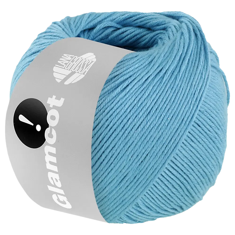 #Farbe_Lana Grossa Glamcot | 13 Türkisblau