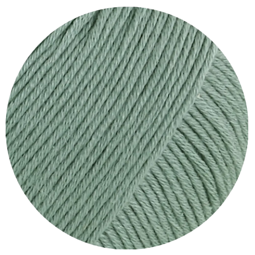 #Farbe_Lana Grossa Glamcot | 15 Resedagrün