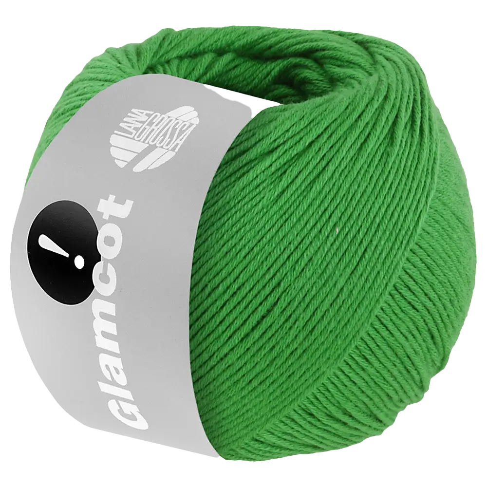 #Farbe_Lana Grossa Glamcot | 17 Grün