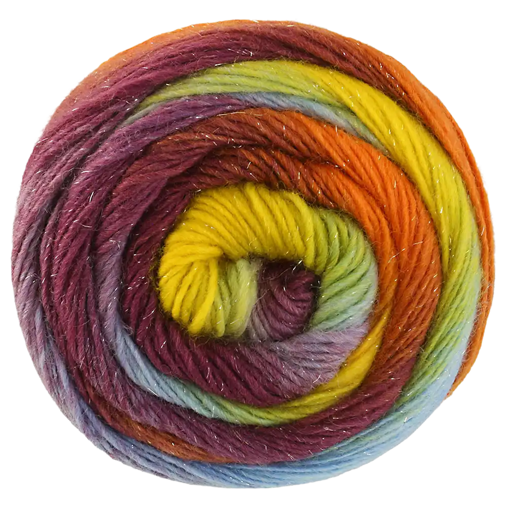 #Farbe_Lana Grossa Meilenweit 100 Merino Color Mix Sparks | 7621