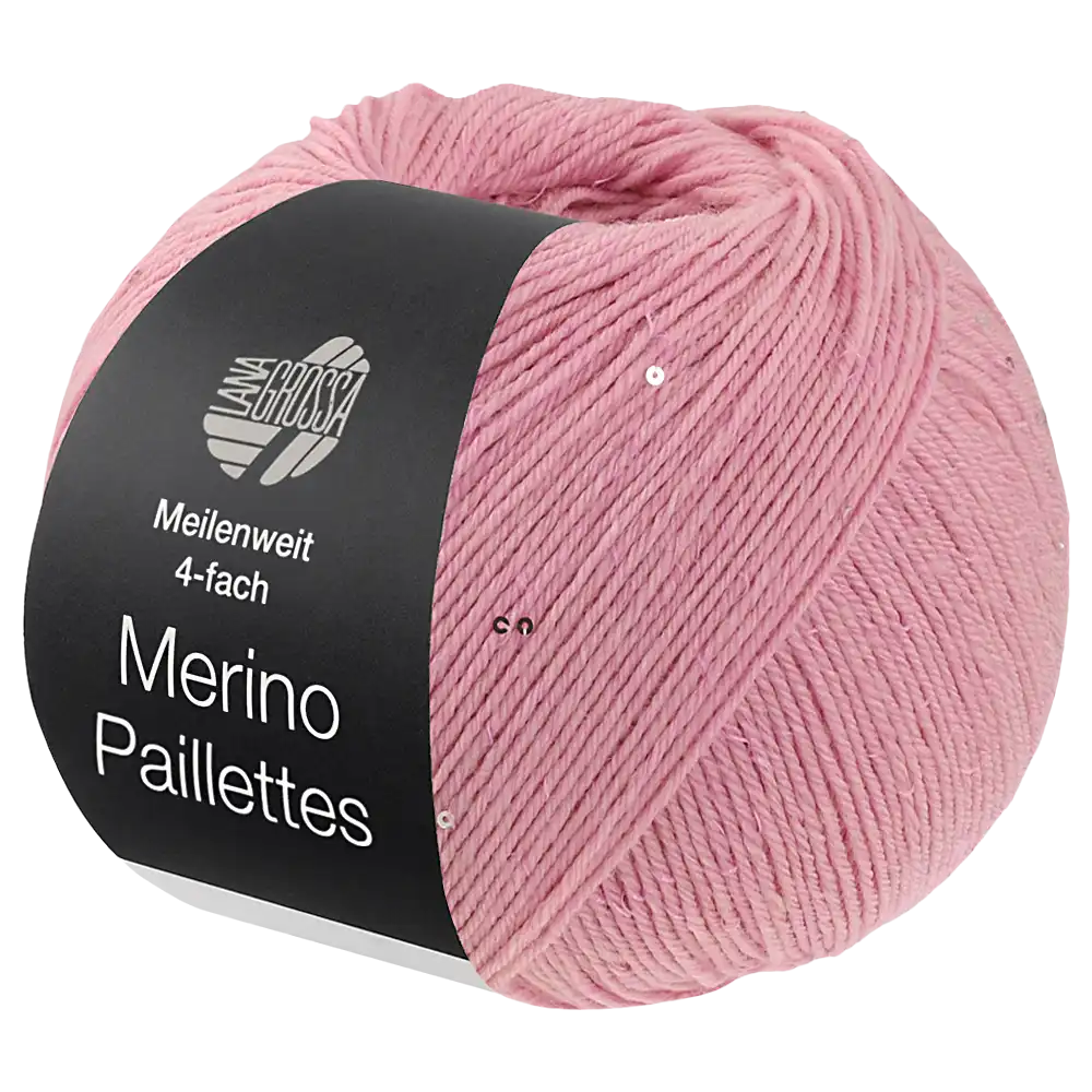 #Farbe_Lana Grossa Meilenweit 100 Merino Paillettes | 2301 Rosa