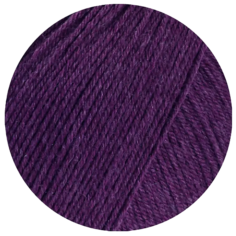 #Farbe_Lana Grossa Meilenweit 100 Seta | 43 Dunkelviolett