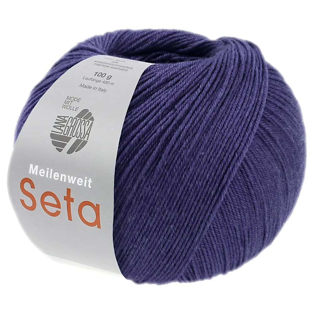 #Farbe_Lana Grossa Meilenweit 100 Seta | 54 Blauviolett