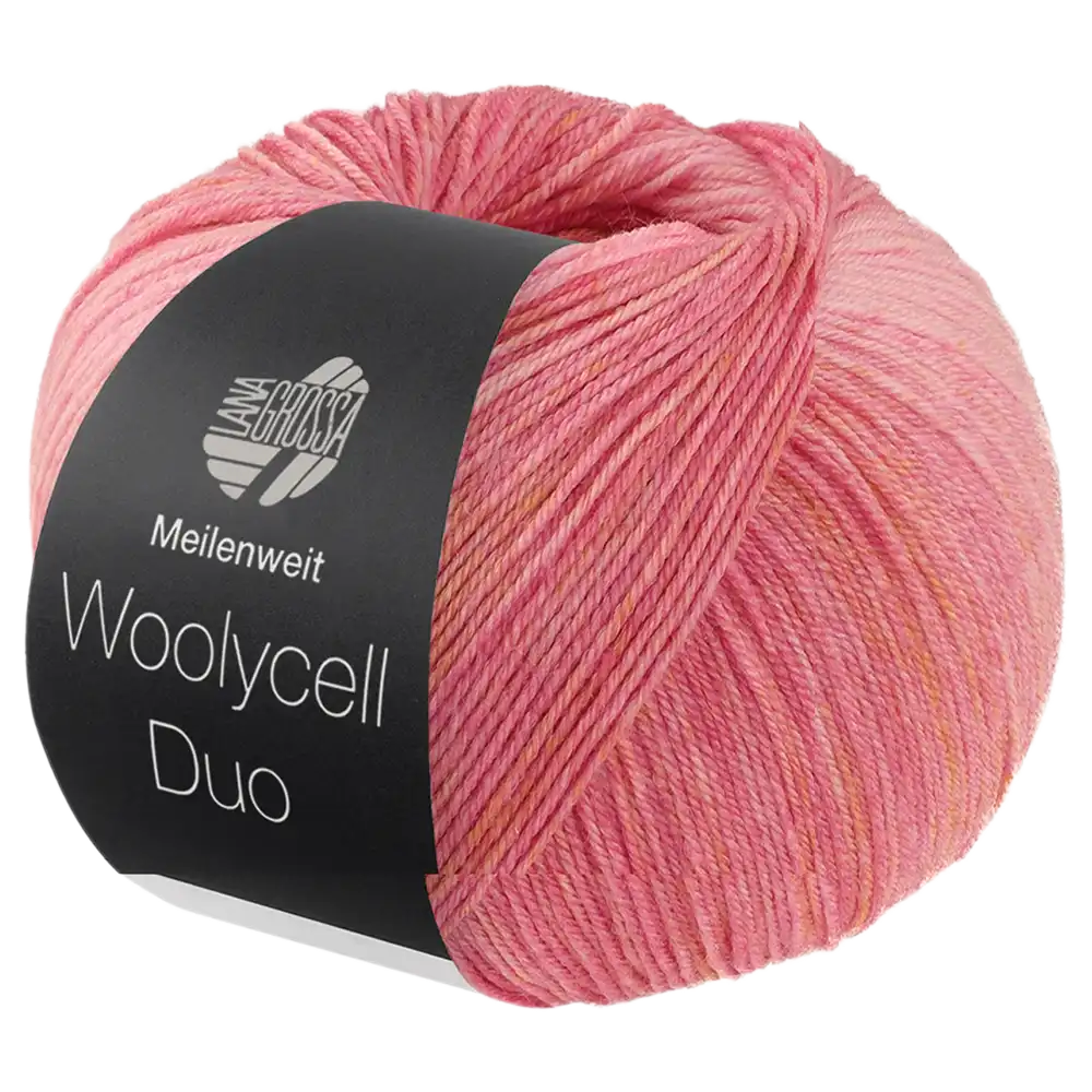 #Farbe_Lana Grossa Meilenweit 100 Woolycell Duo | 6001 Rosa/Pink/Blassorange