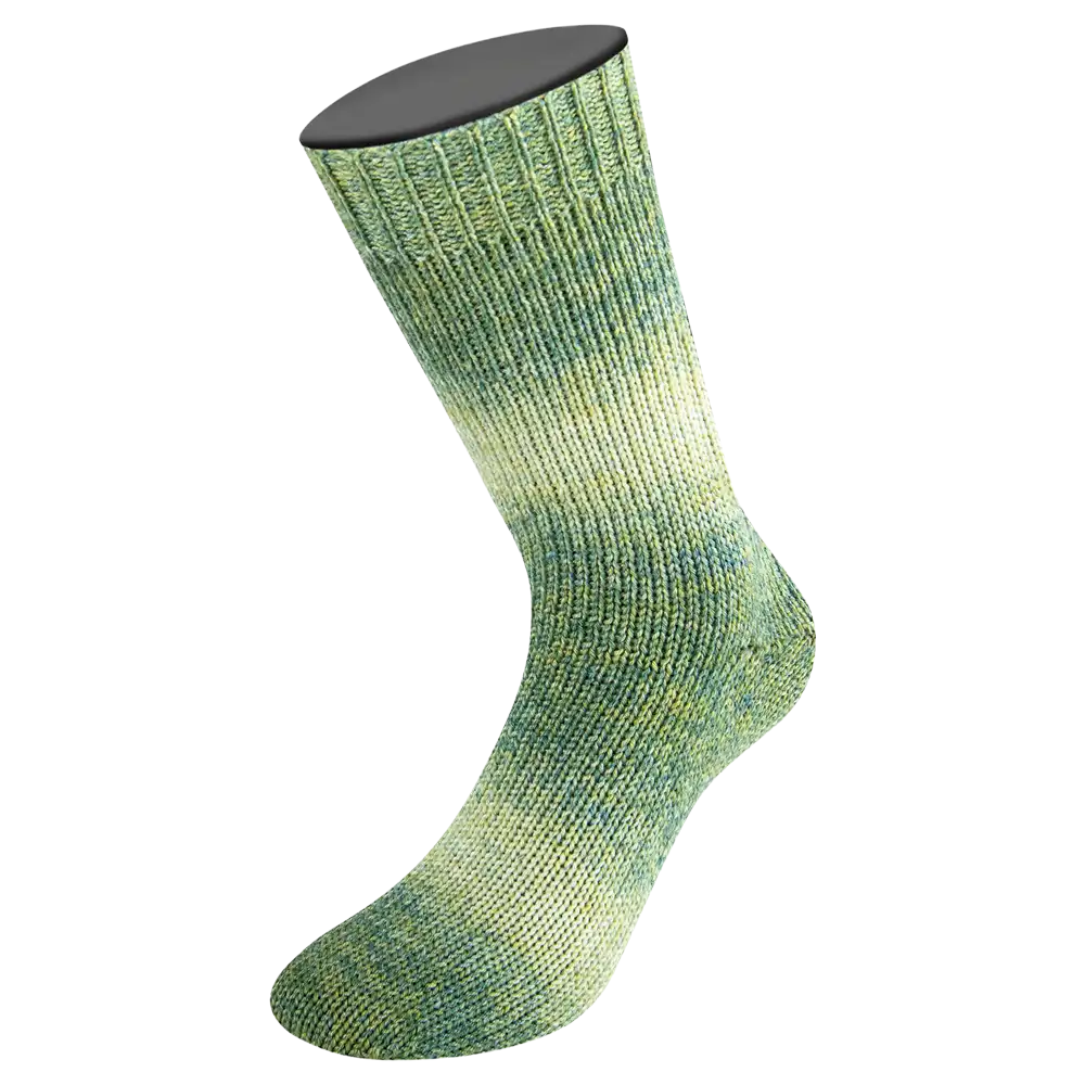 #Farbe_Lana Grossa Meilenweit 100 Woolycell Duo | 6008 Oliv-/Graugrün/Graubeige