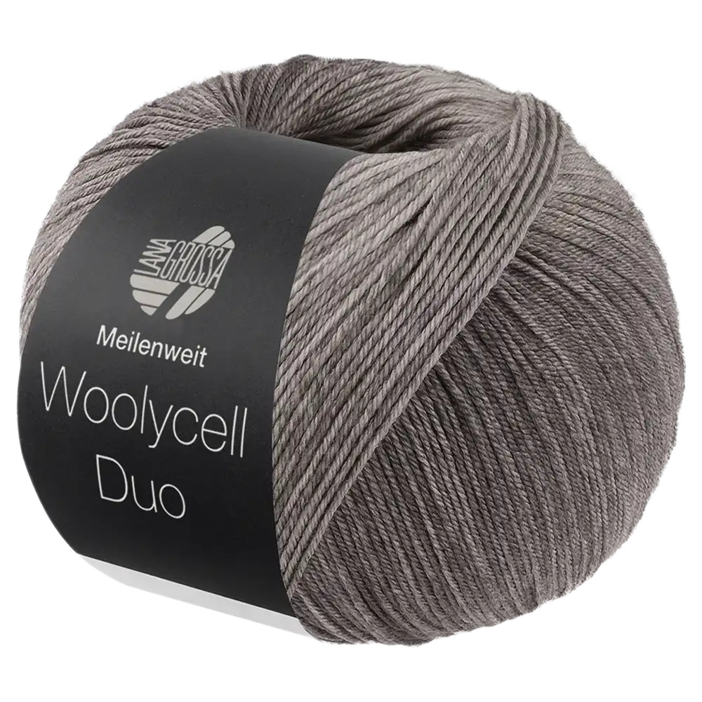 #Farbe_Lana Grossa Meilenweit 100 Woolycell Duo | 6012 Hell-/Mittel-/Dunkelgrau