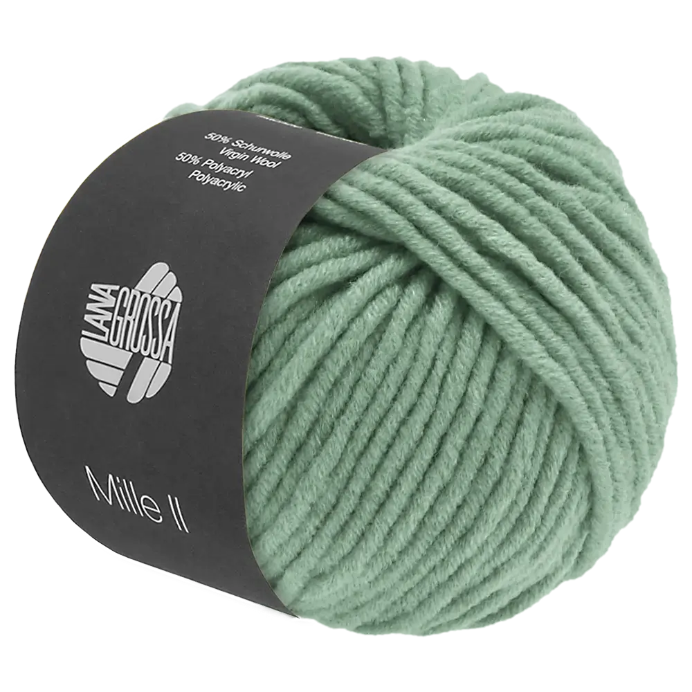#Farbe_Lana Grossa Mille II | 116 Graugrün