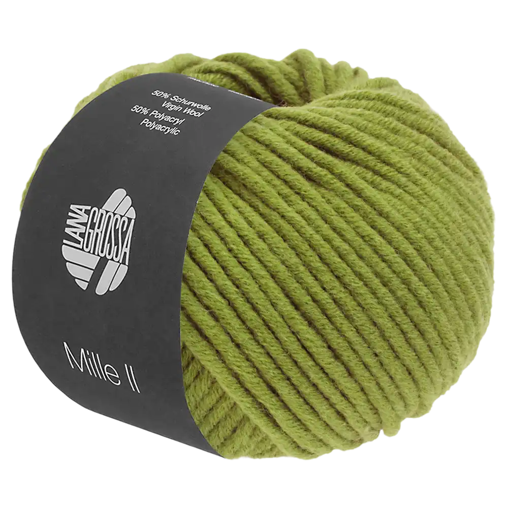 #Farbe_Lana Grossa Mille II | 162 Lindgrün