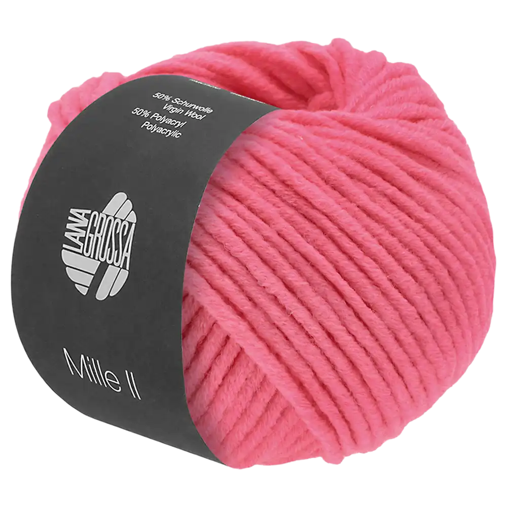 #Farbe_Lana Grossa Mille II | 169 Bonbonrosa