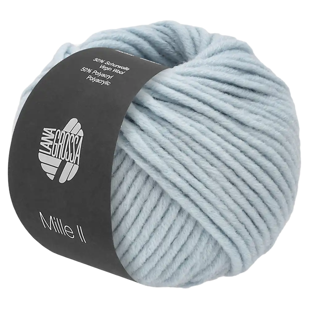 #Farbe_Lana Grossa Mille II | 172 Pastellblau