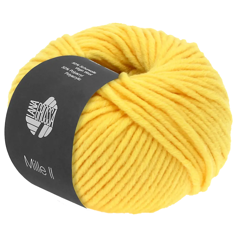 #Farbe_Lana Grossa Mille II | 60 Sonnengelb