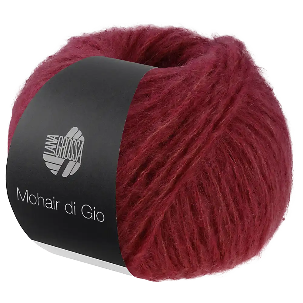 #Farbe_Lana Grossa Mohair di Gio | 18 Dunkelrot