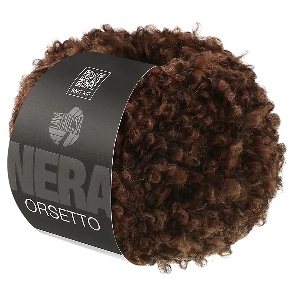 #Farbe_Lana Grossa Orsetto | 103 Braun-Schwarz