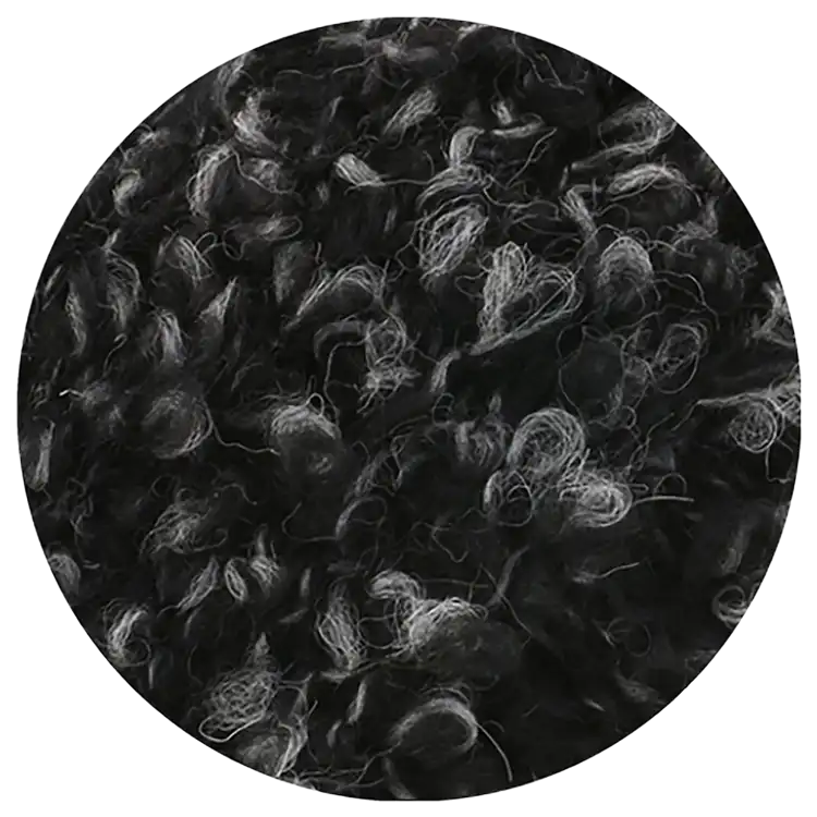 #Farbe_Lana Grossa Orsetto | 106 Schwarz-Grau