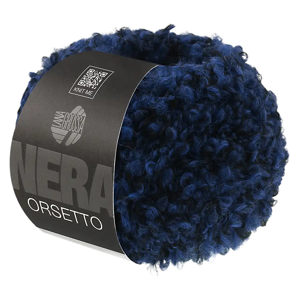 #Farbe_Lana Grossa Orsetto | 107 Dunkelblau-Schwarz