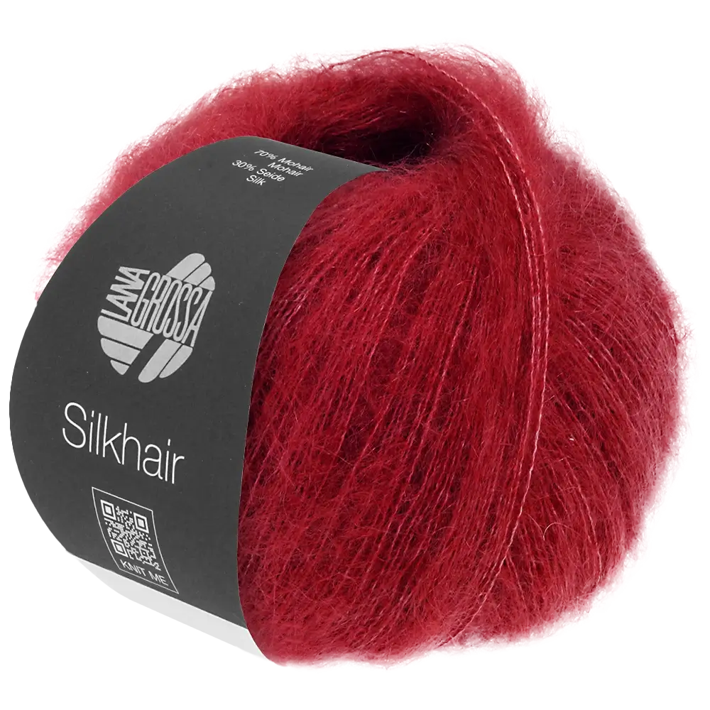 #Farbe_Lana Grossa Silkhair | 208 Weinrot