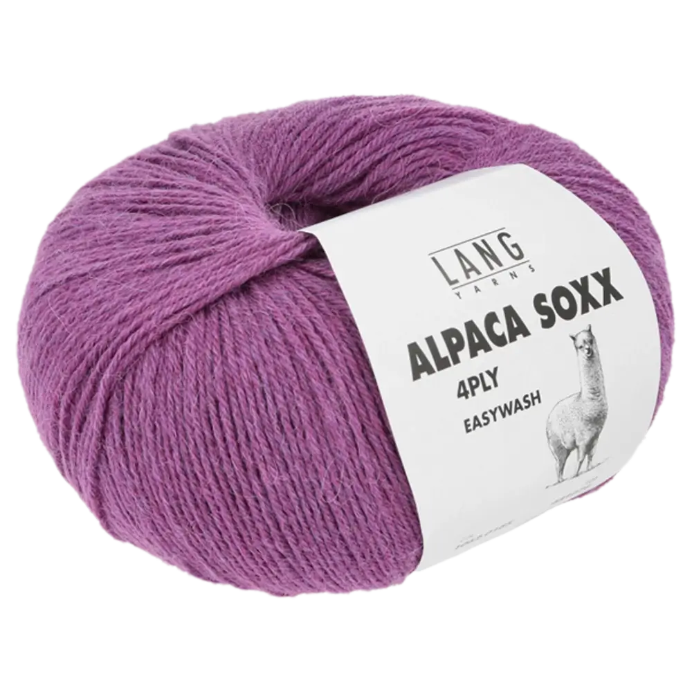 #Farbe_Lang Yarns Alpaca Soxx 4-fach | 165 Pink Mélange