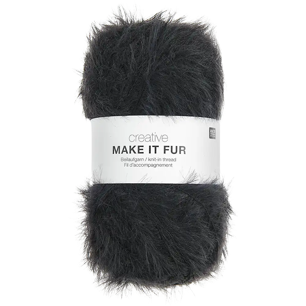 #Farbe_Rico Design Creative Make it Fur | 08 Schwarz