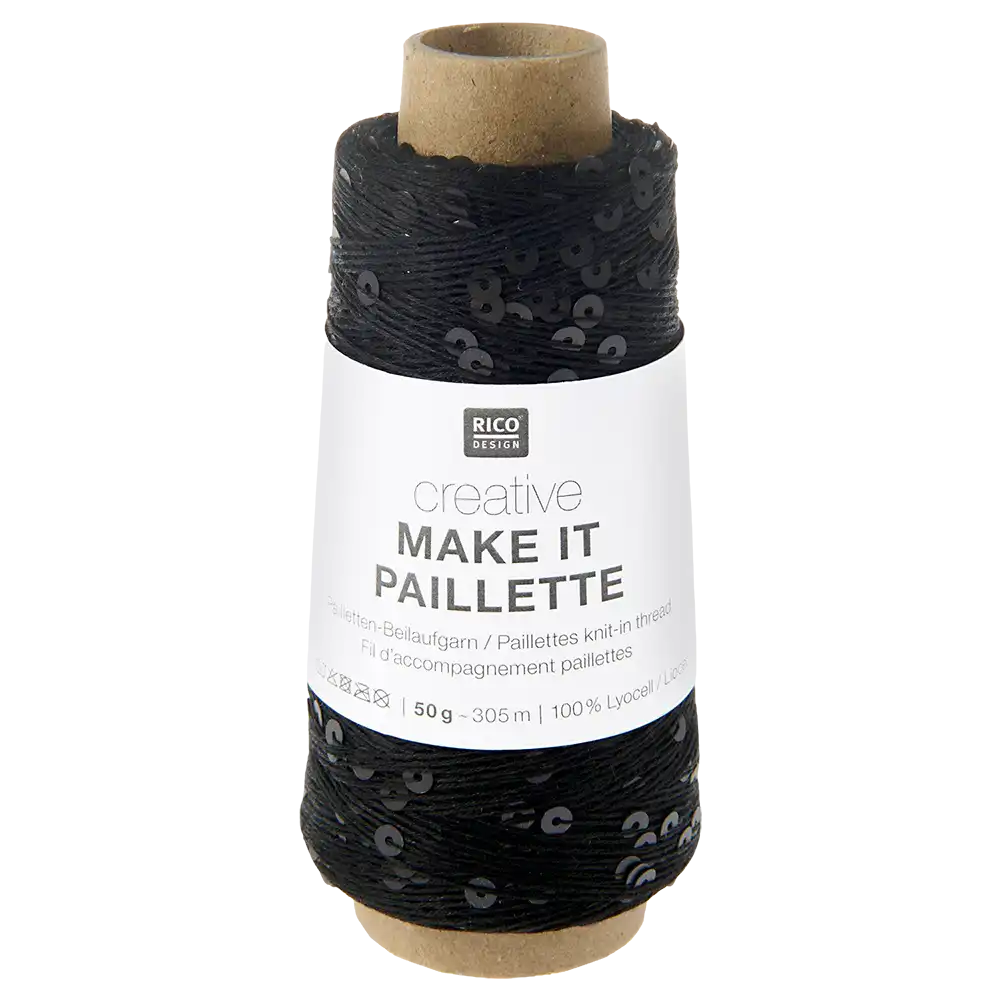 #Farbe_Rico Design Creative Make it Pailette | 006 Schwarz Matt