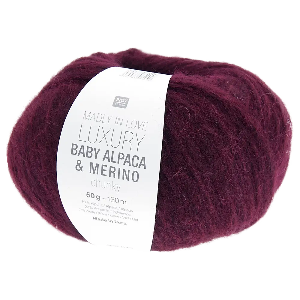 #Farbe_Rico Design Madly in Love Luxury Baby Alpaca & Merino | 010 Bordeaux