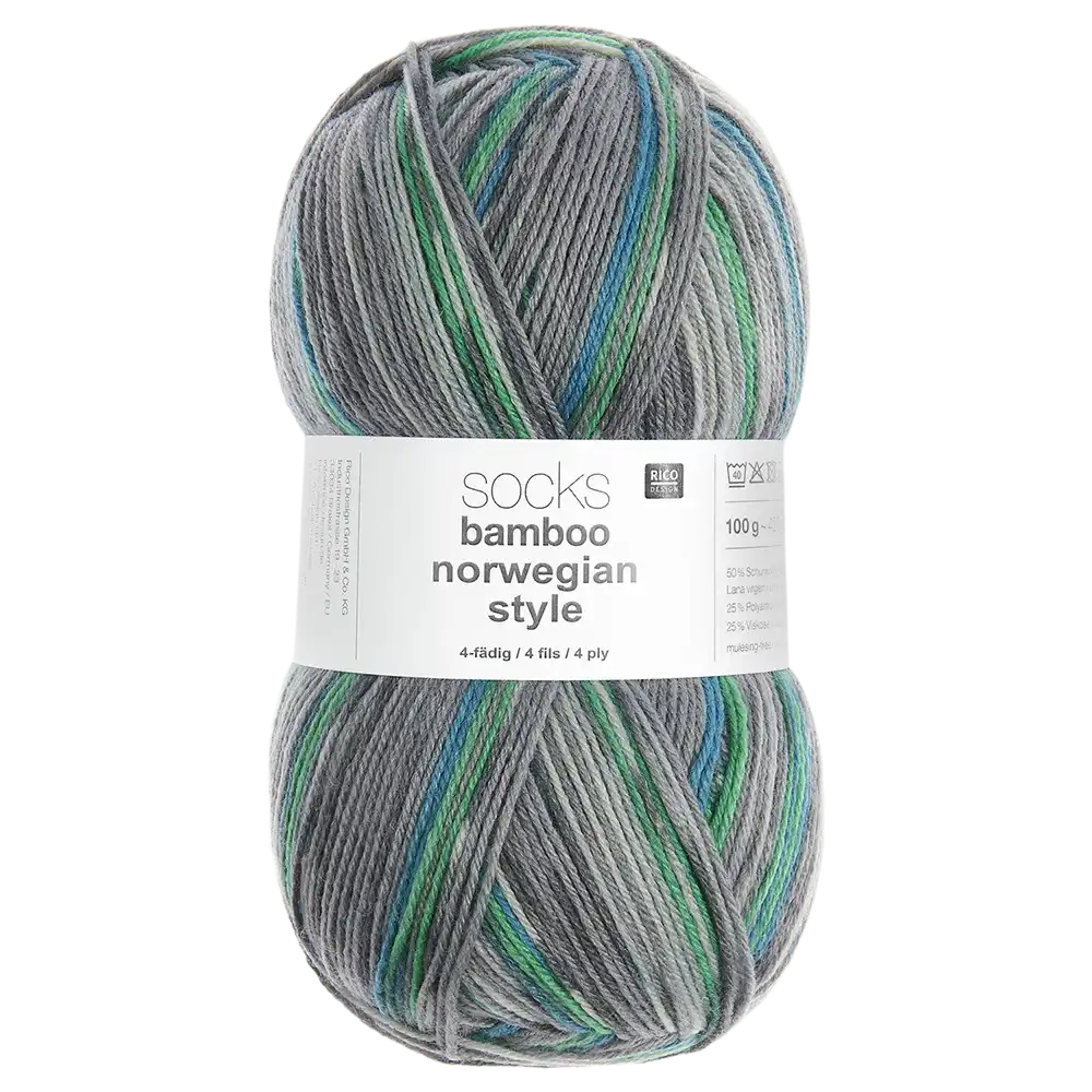 #Farbe_Rico Design Socks Bamboo Norwegian Style | 066 Winter