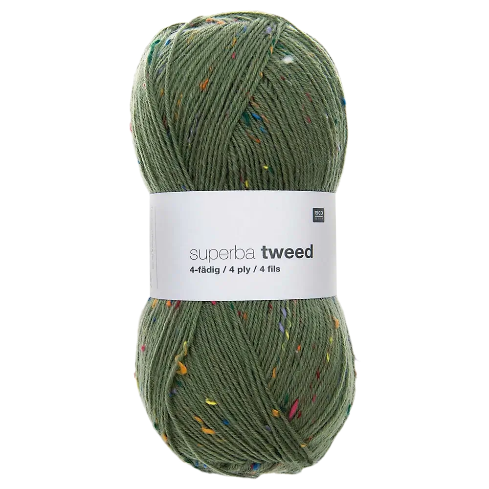 #Farbe_Rico Design Superba Tweed 4-fädig | 005 Oliv