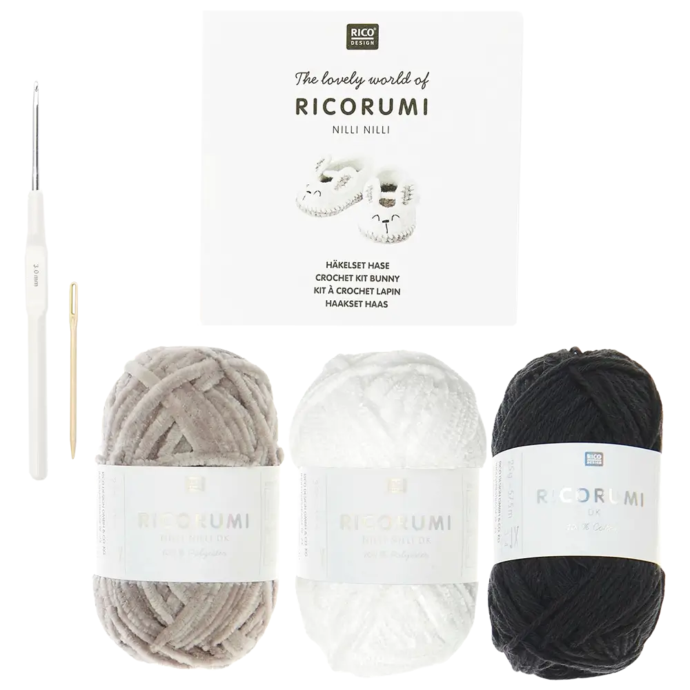 Baby Booties Hase (Rico Häkelset)