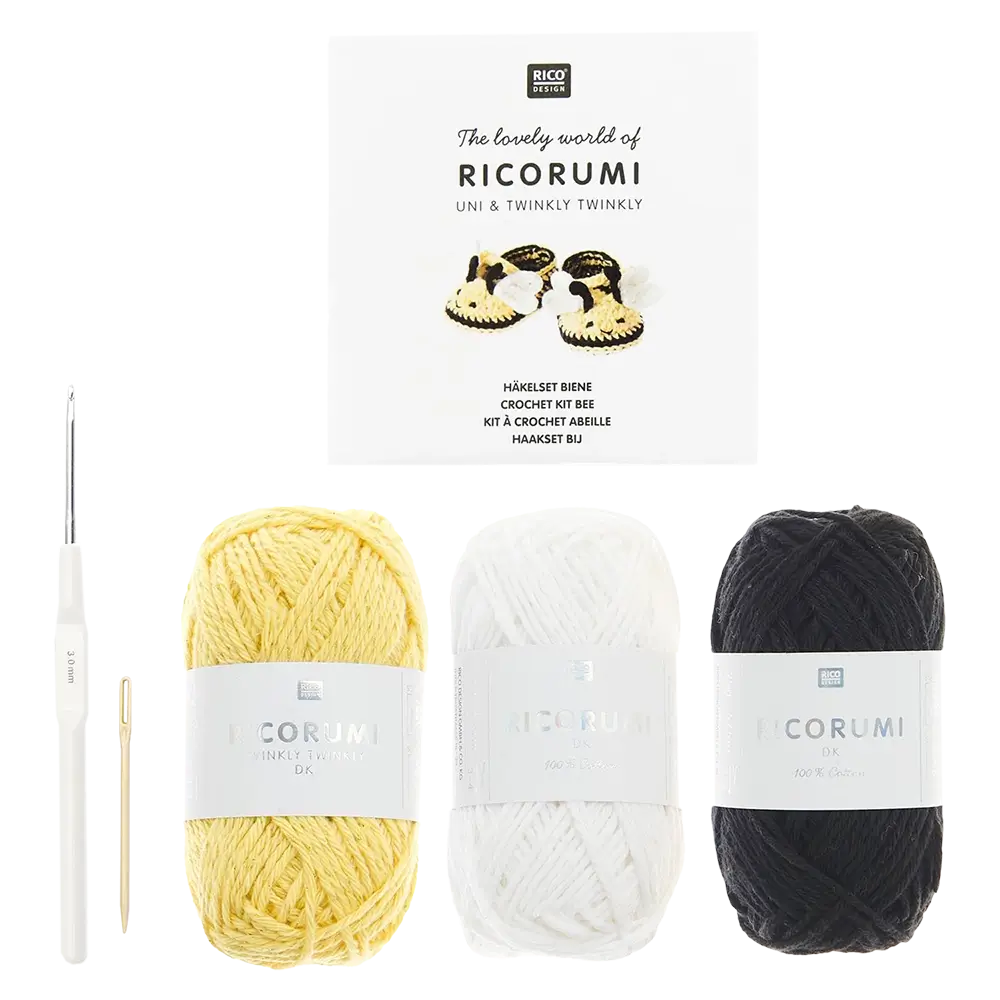 Baby Booties Biene (Rico Häkelset)