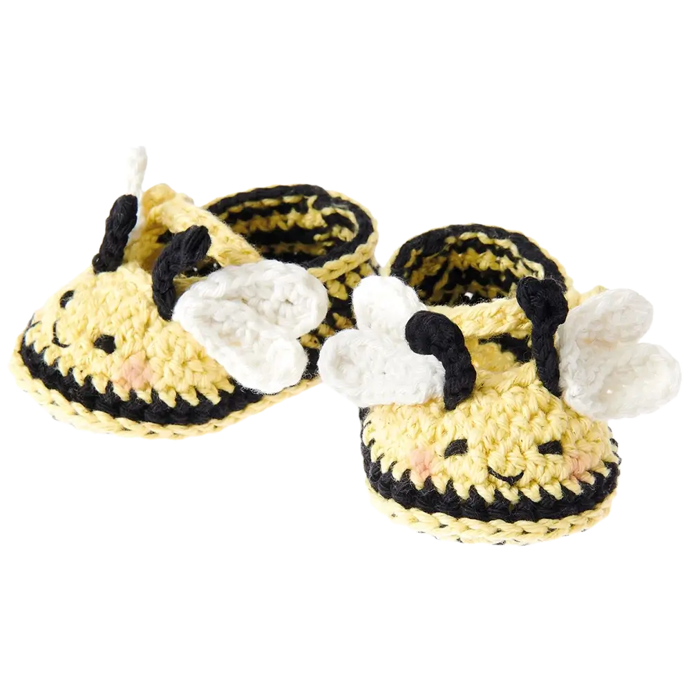 Baby Booties Biene (Rico Häkelset)